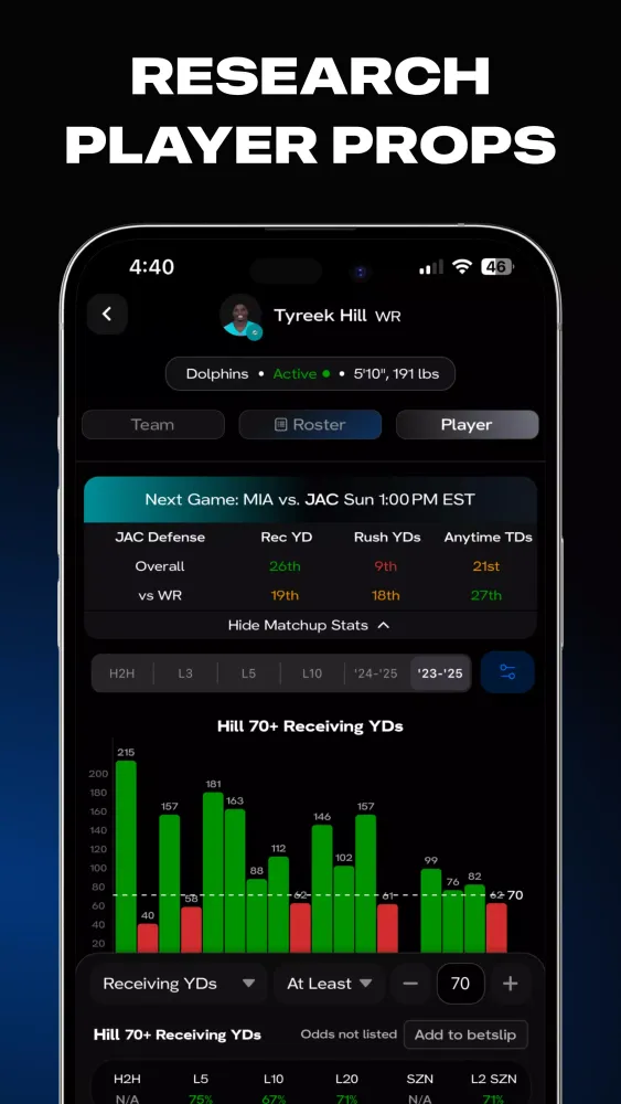 Ảnh chụp màn hình của HOF Bets: Make Smarter Bets