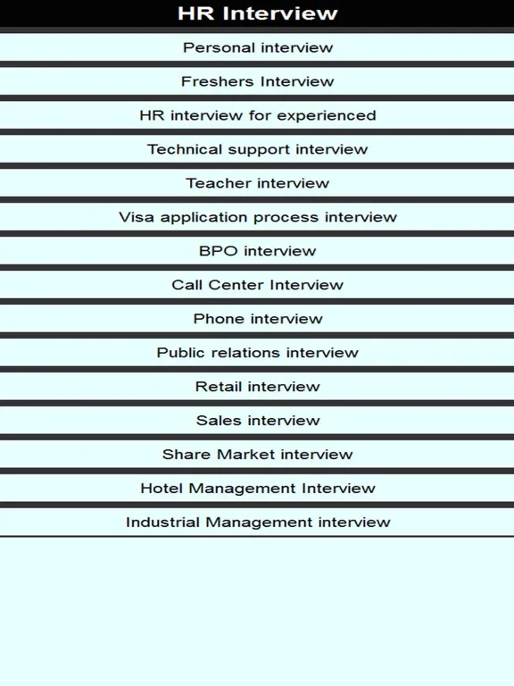 Screenshot di HR Interview Preparation Guide iPad 