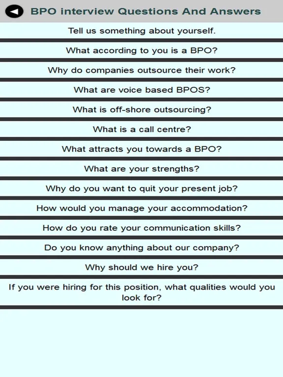 Screenshot di HR Interview Preparation Guide iPad 