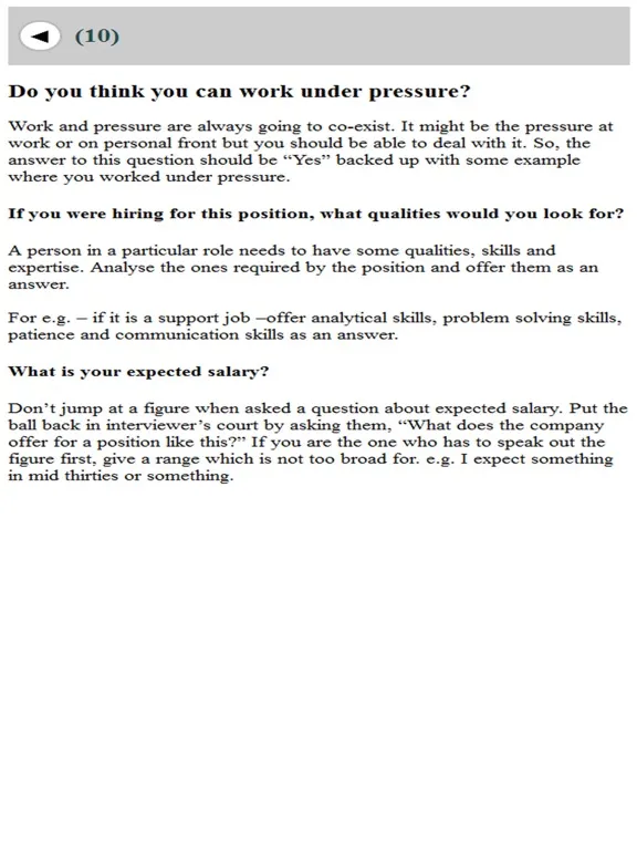 Screenshot di HR Interview Preparation Guide iPad 