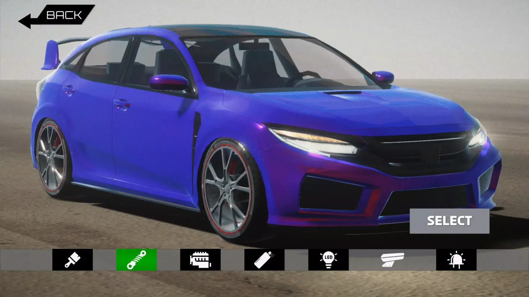 Capturas de pantalla de Type-R Civic Drive Game 2025