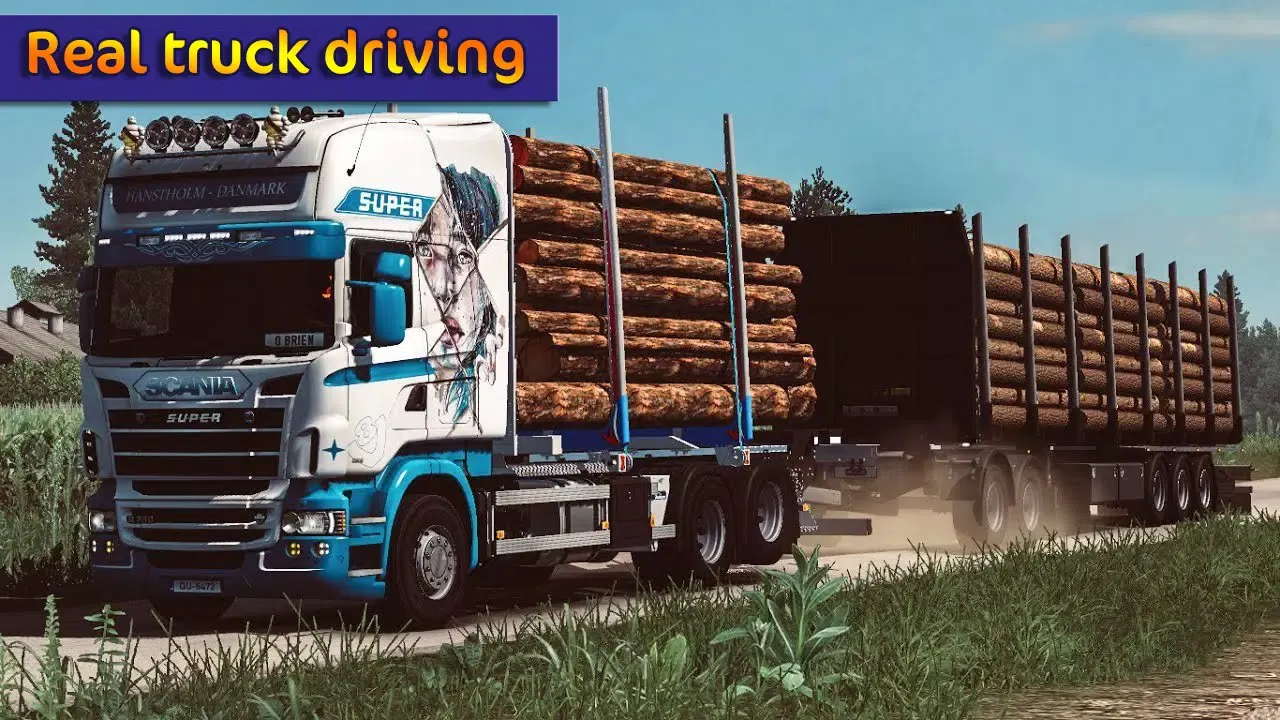 Tangkapan layar Truck Simulator Wood Transport