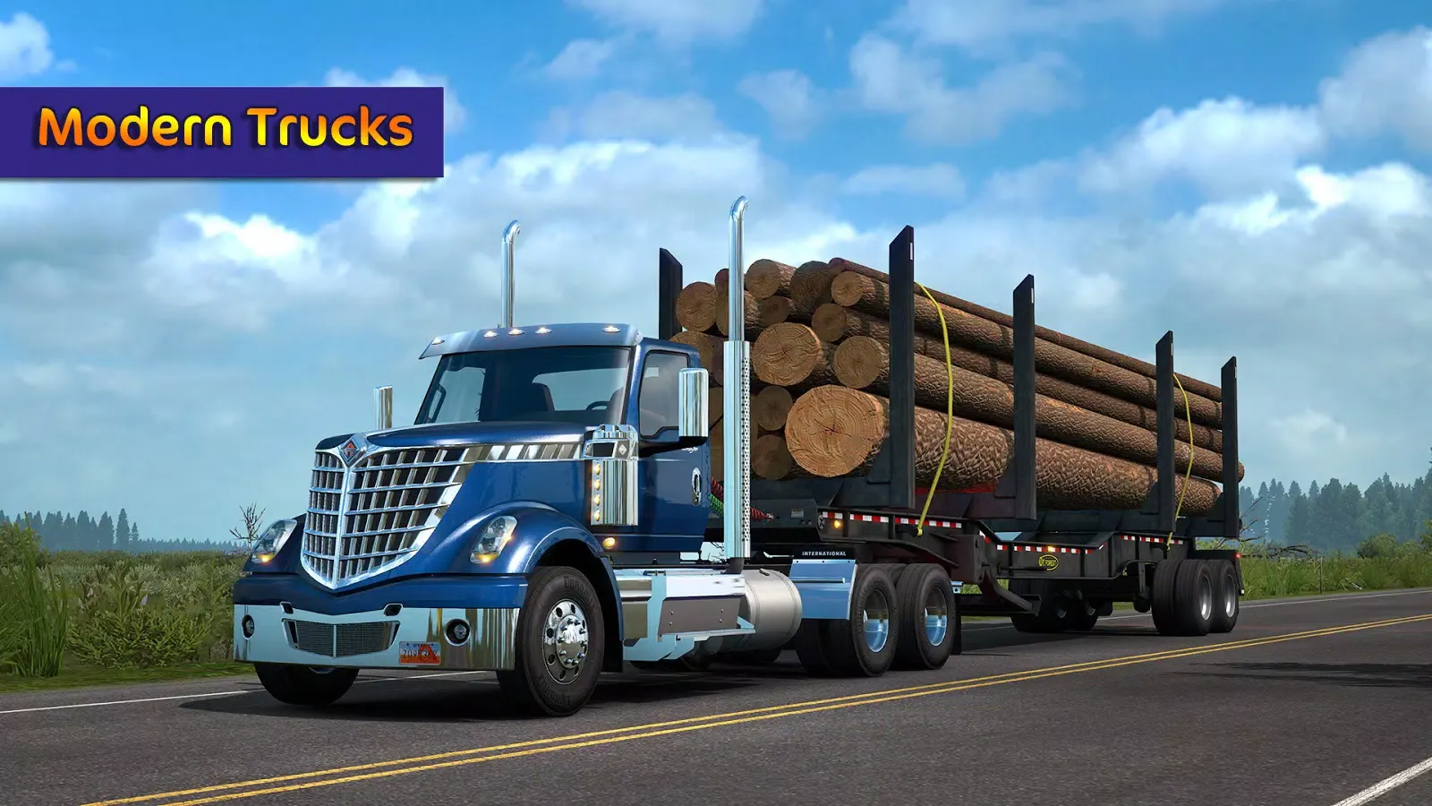 Tangkapan layar Truck Simulator Wood Transport