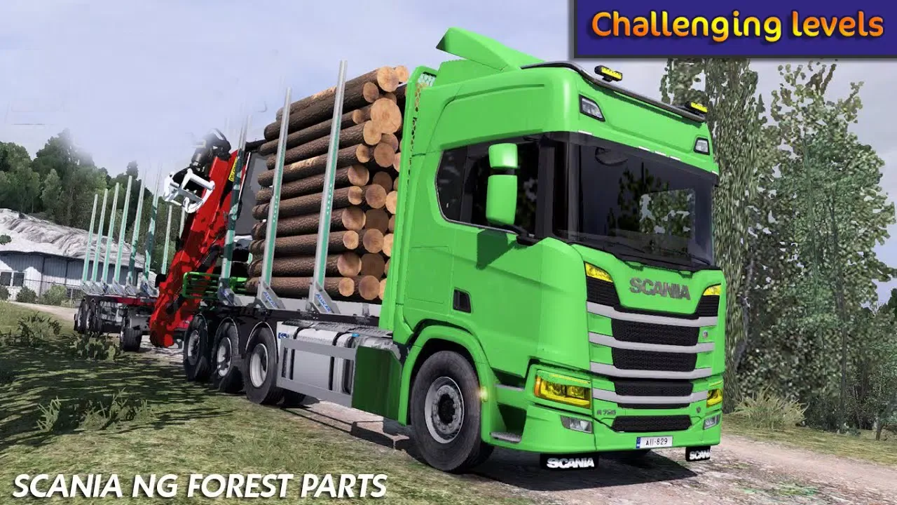 Tangkapan layar Truck Simulator Wood Transport
