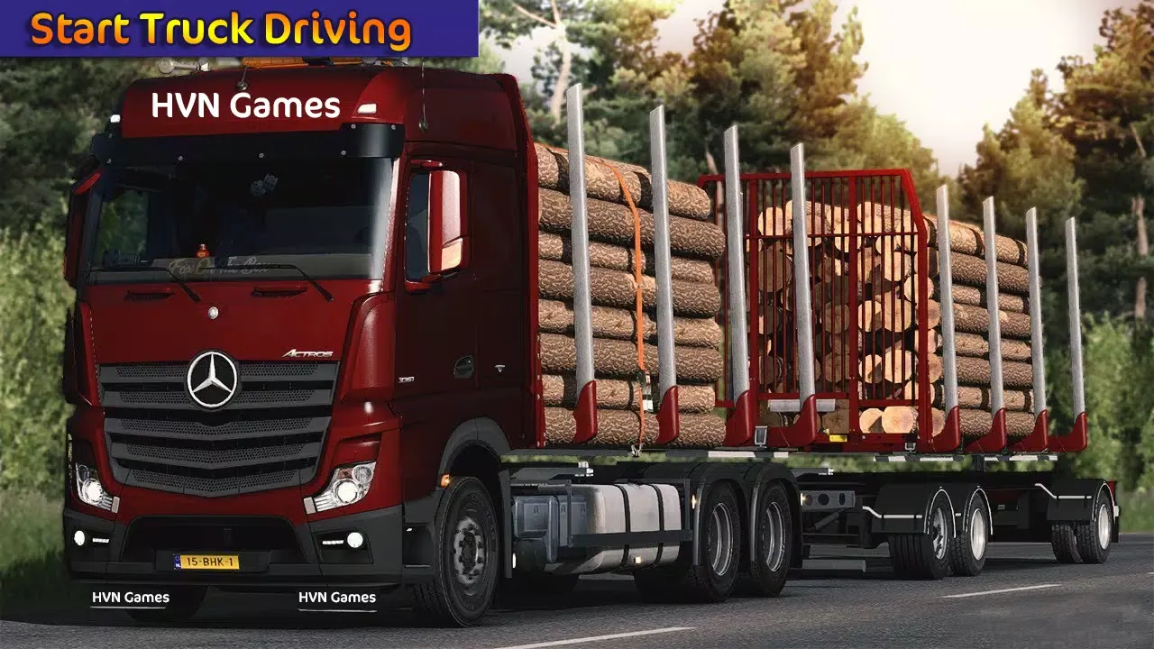 Tangkapan layar Truck Simulator Wood Transport