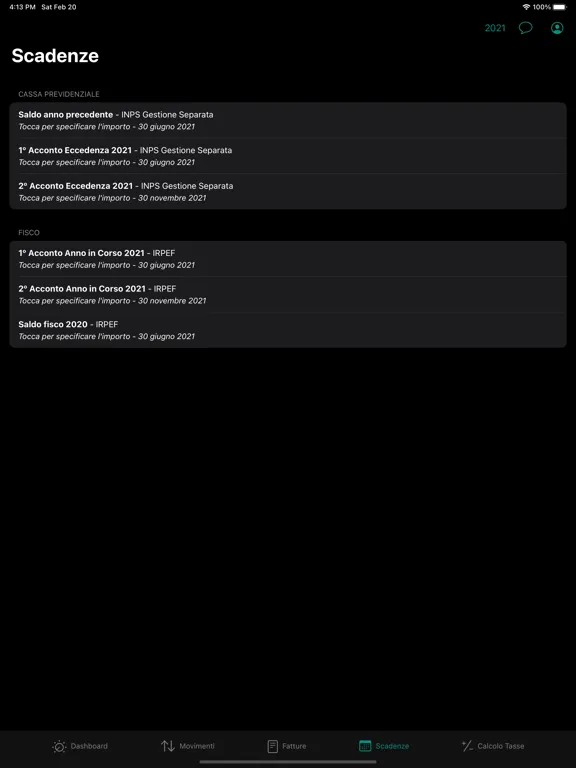Capturas de pantalla de TaxMan - Regime Forfettario iPad 