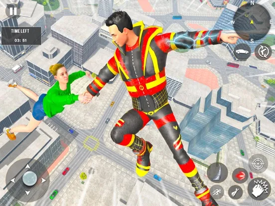 Zrzuty ekranu Spider Rope Hero: City Fight iPad 