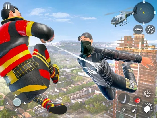 Zrzuty ekranu Spider Rope Hero: City Fight iPad 