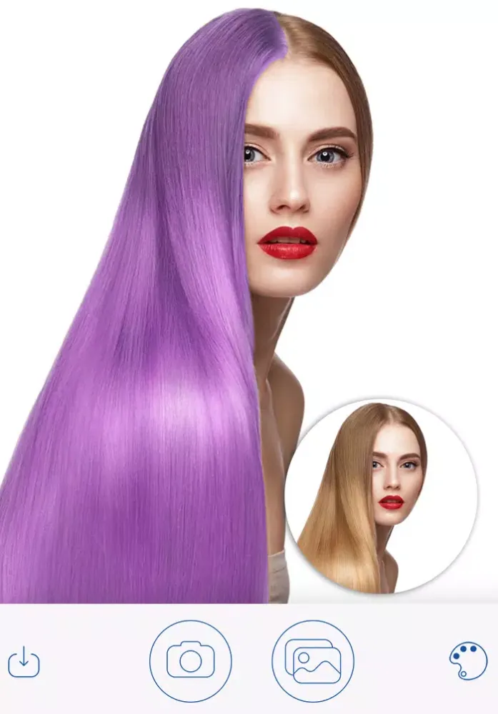 Hair color Changer - Hairstyles Photo Editor Screenshots
