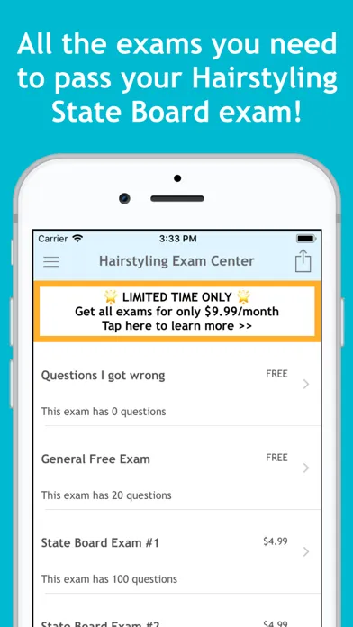 Screenshot di Hairstylist Exam Center