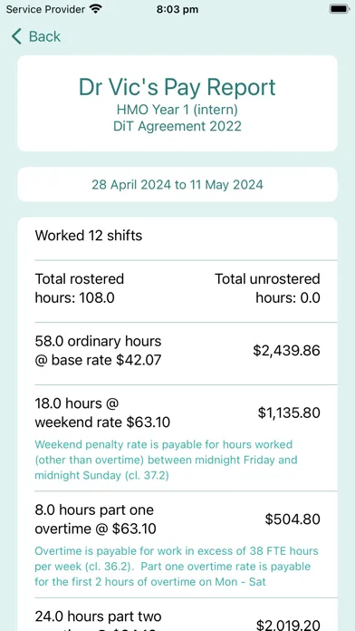 DiT Pay Check Screenshots