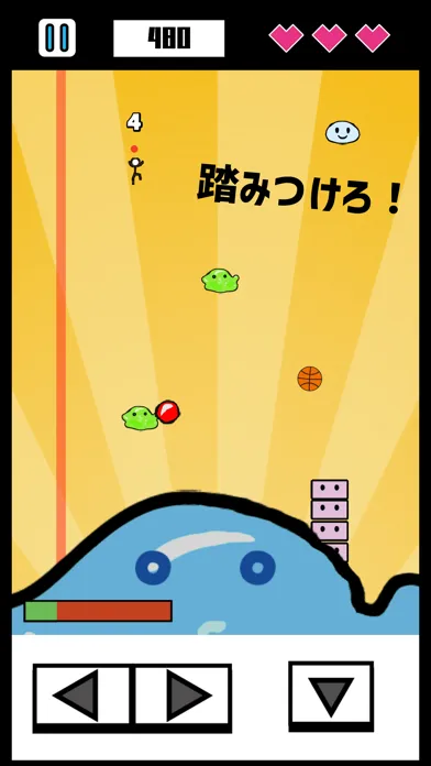 Tangkapan skrin 直撃ドロップマン - シンプルアクションミニゲーム