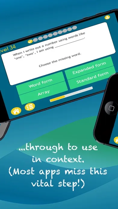Math Vocab 2 - Fun Learning Game for Improved Math Comprehension スクリーンショット