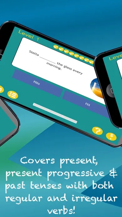Verb Expert!  Skill Building Practice for Past, Present, Future & Present Progressive Tense应用截图