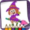 Glitter Halloween Coloring