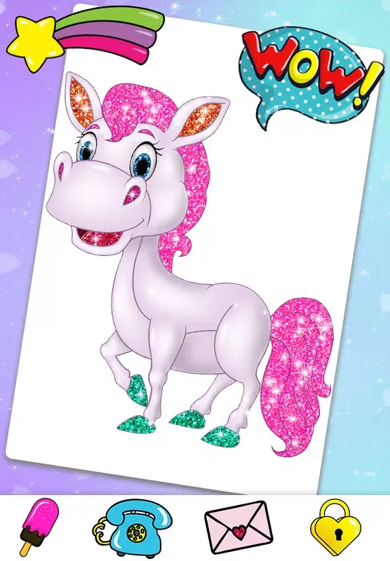 Скриншоты Glitter Horse & Pony Coloring