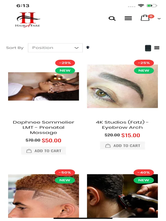 Скриншоты HairAfare Inc iPad 