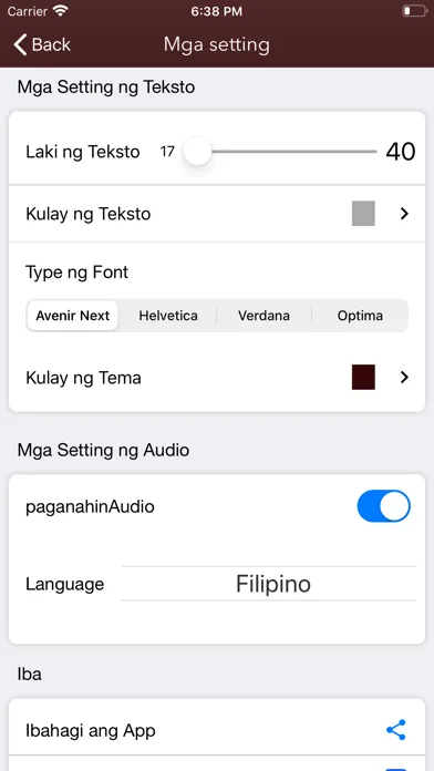 Capturas de tela do Ang Bibliya - Filipino