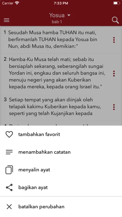 Zrzuty ekranu Alkitab Bahasa Indonesia
