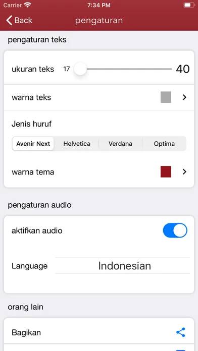 Zrzuty ekranu Alkitab Bahasa Indonesia