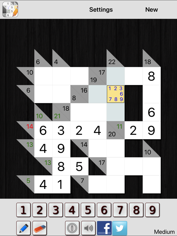 Скриншоты Kakuro - Cross sums iPad 