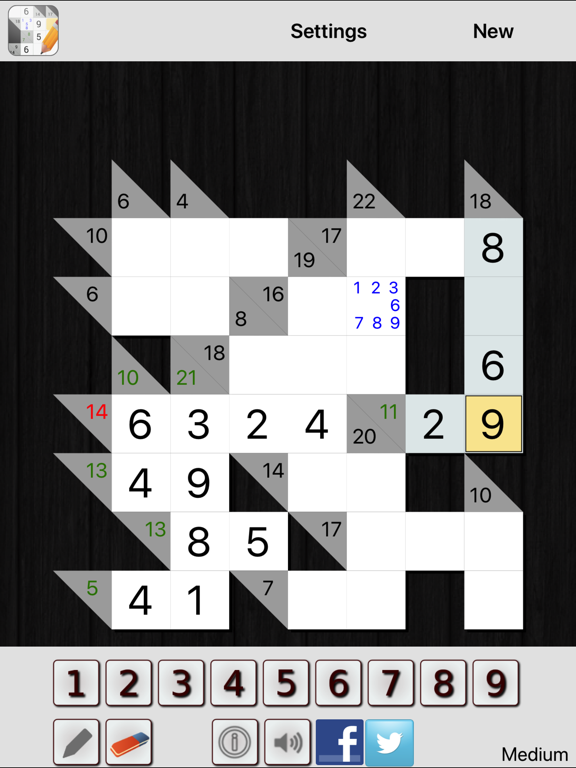 Скриншоты Kakuro - Cross sums iPad 