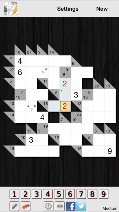 Скриншоты Kakuro - Cross sums