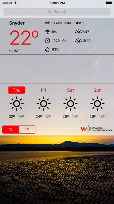 Screenshot di Weather Today Free