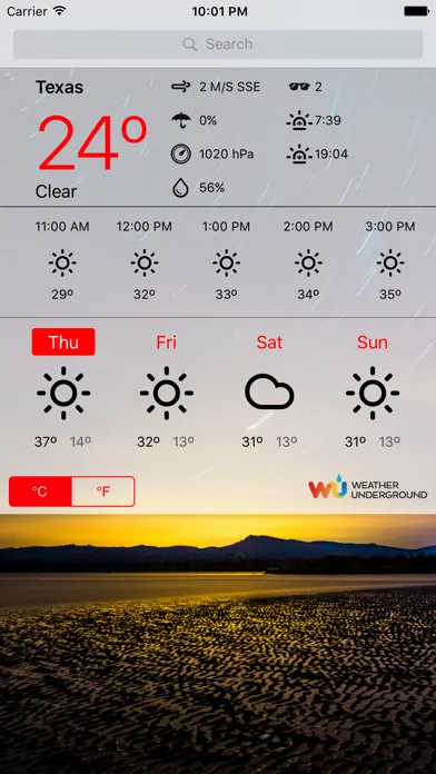 Screenshot di Weather Today Free