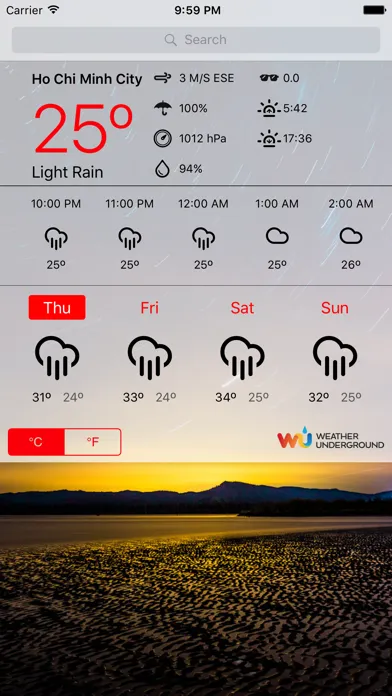Screenshot di Weather Today Free