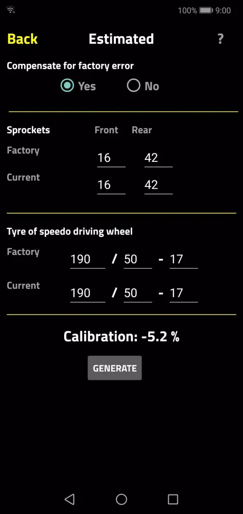 Screenshot di SHv4 Calculator