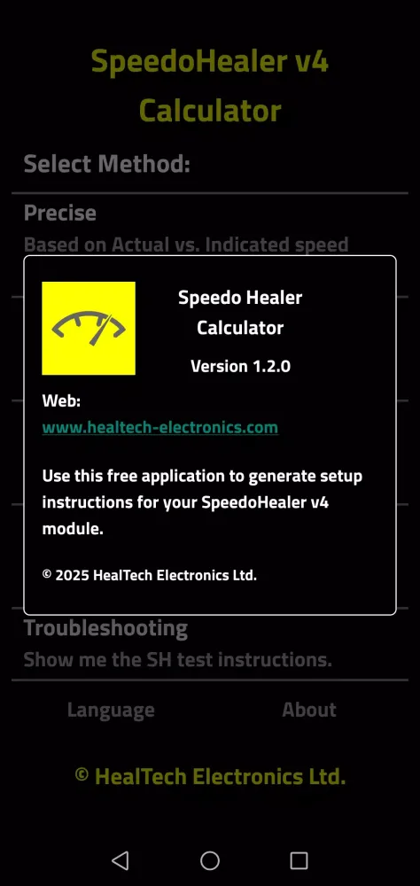 Screenshot di SHv4 Calculator