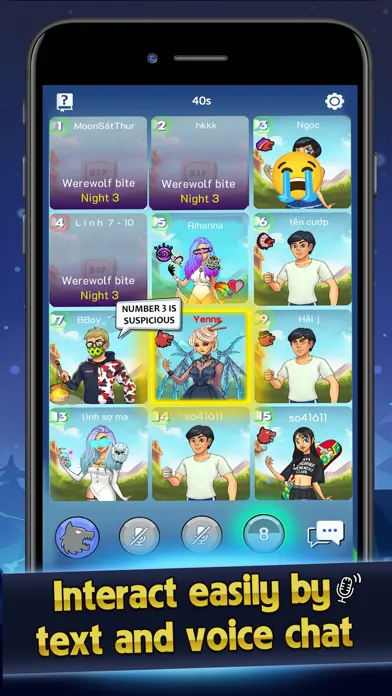 Werewolf Voice -  Board Game سکرین شاٹس