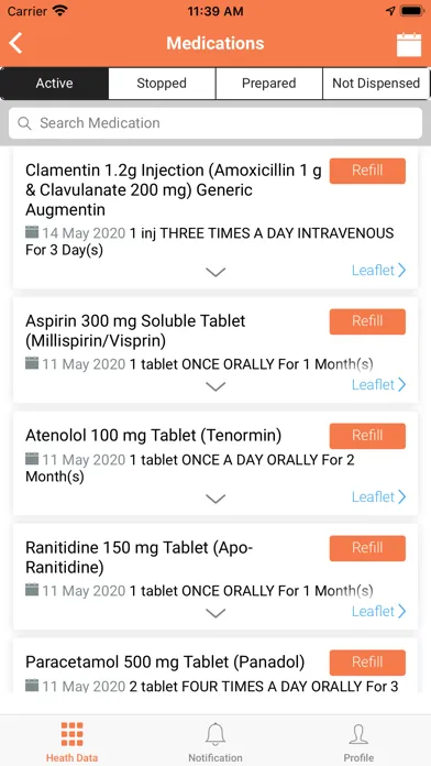 Medica TeleCare Screenshots