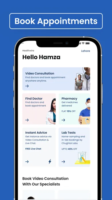 Ảnh chụp màn hình của Healthwire: Medicine & Doctors