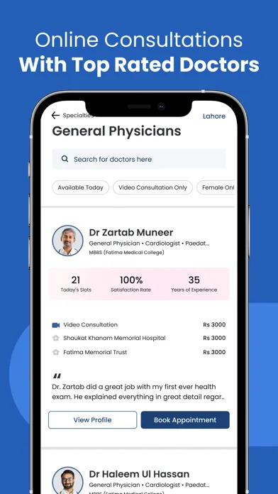 Ảnh chụp màn hình của Healthwire: Medicine & Doctors