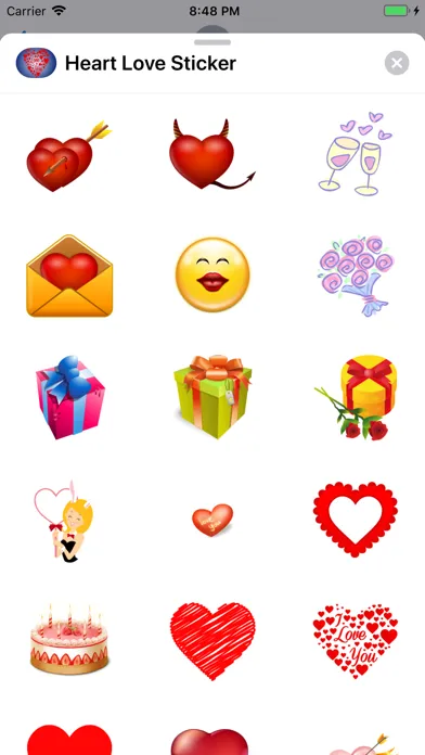 Capturas de pantalla de Heart Love Sticker