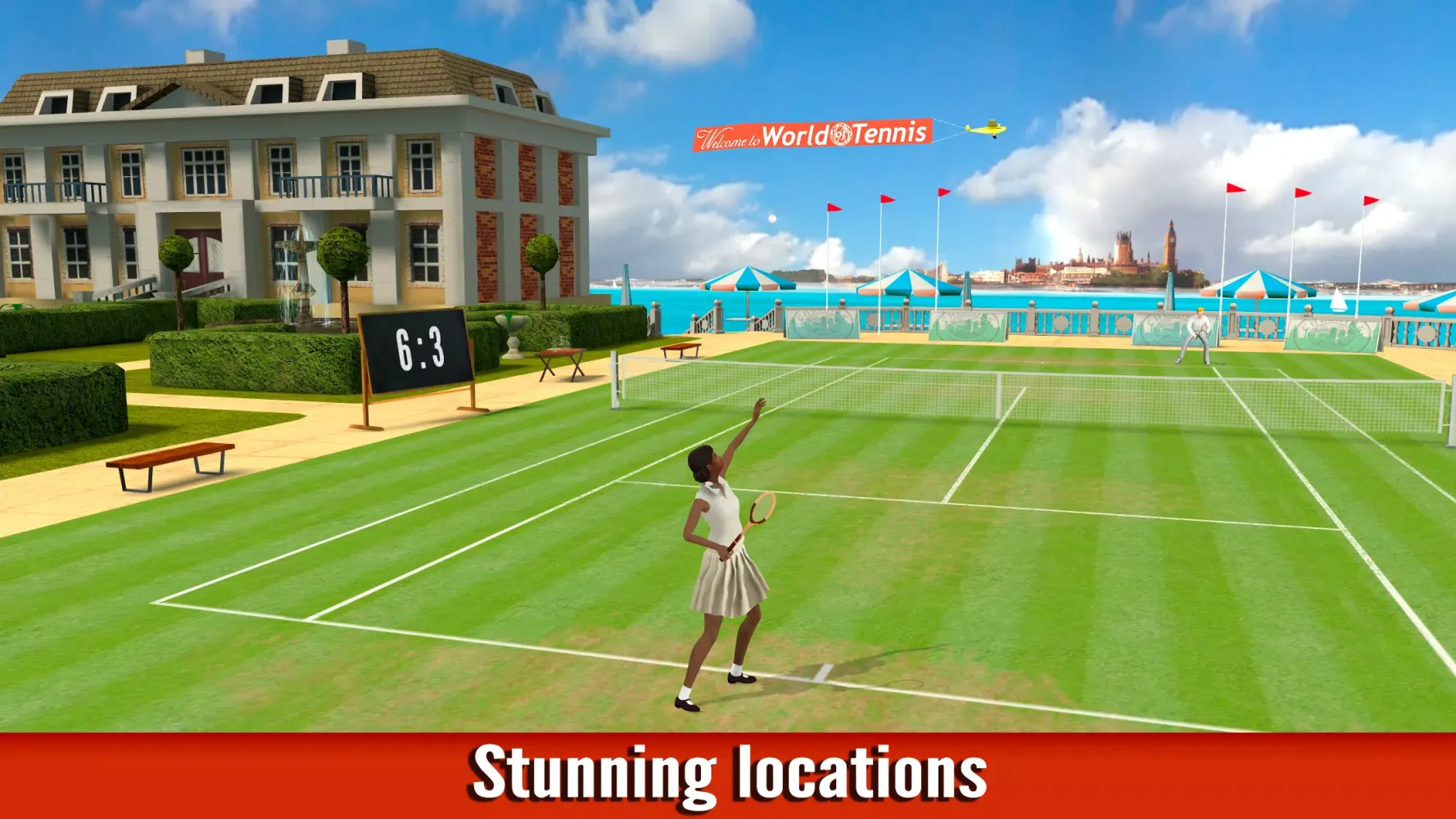 Ảnh chụp màn hình của World of Tennis: Roaring ’20s