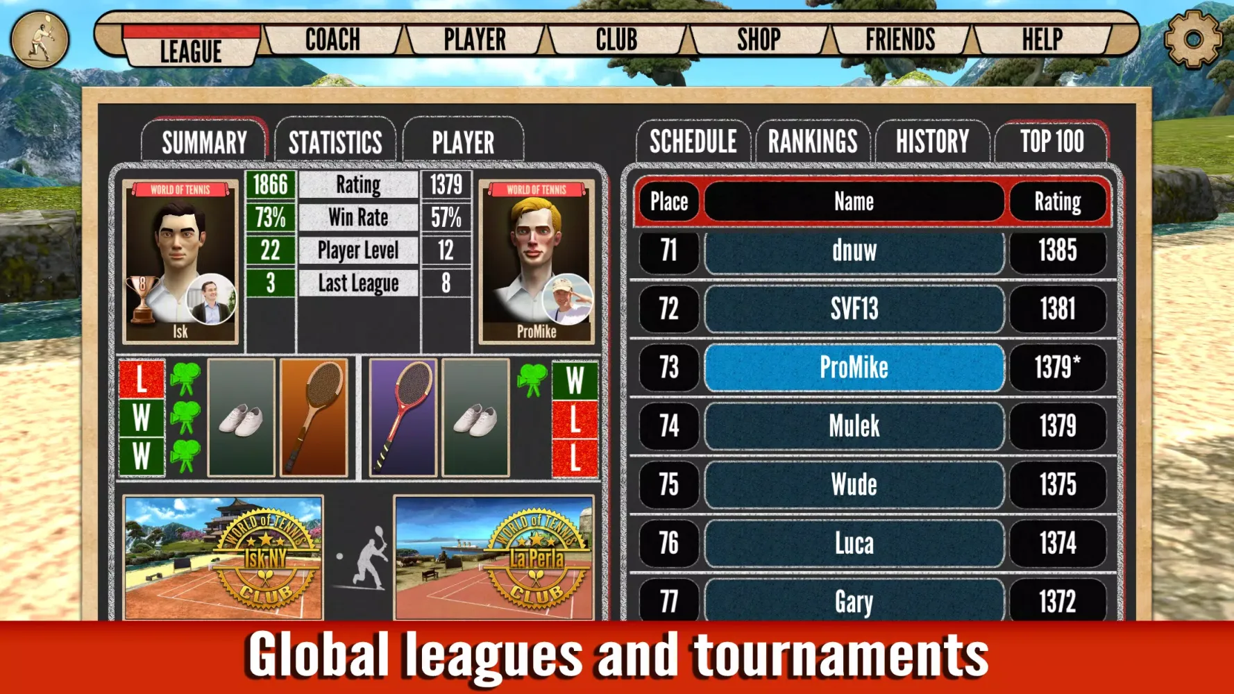 Ảnh chụp màn hình của World of Tennis: Roaring ’20s