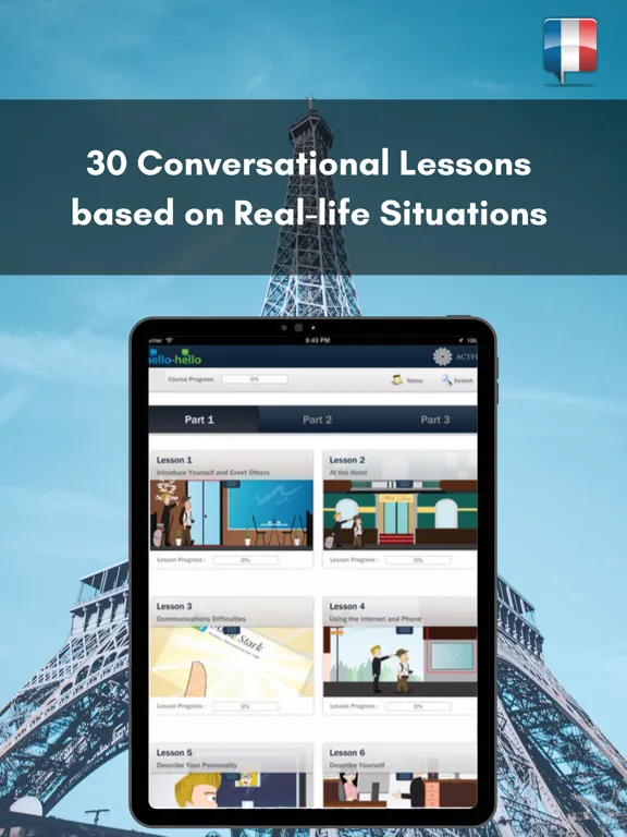 Learn French with Hello-Hello iPad  Screenshots