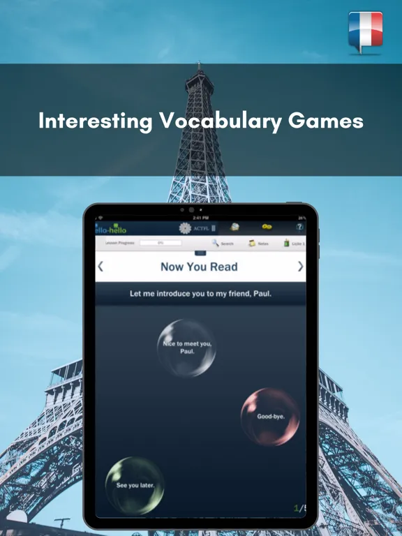Learn French with Hello-Hello iPad  Screenshots