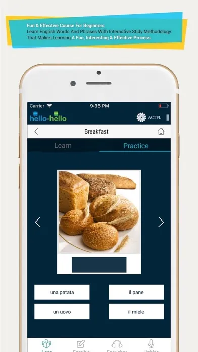 Tangkapan skrin Learn Italian Vocabulary (HH)