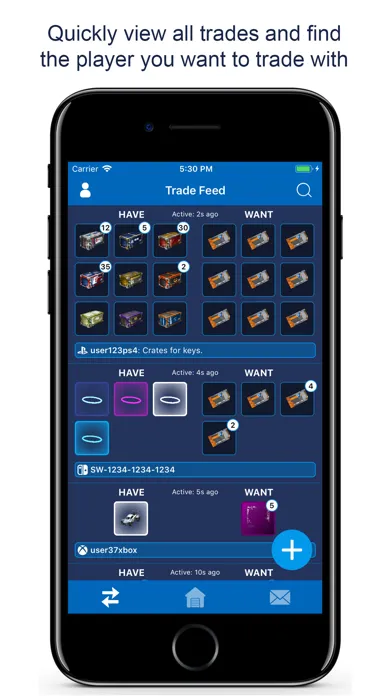 Tangkapan layar RL Trading Post