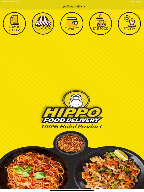 Hippo Food Delivery Malaysia iPad  سکرین شاٹس