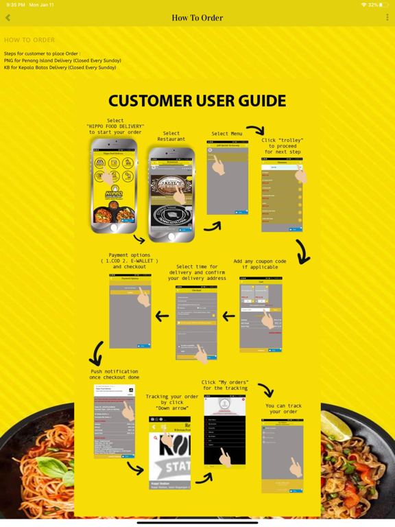 Hippo Food Delivery Malaysia iPad  سکرین شاٹس