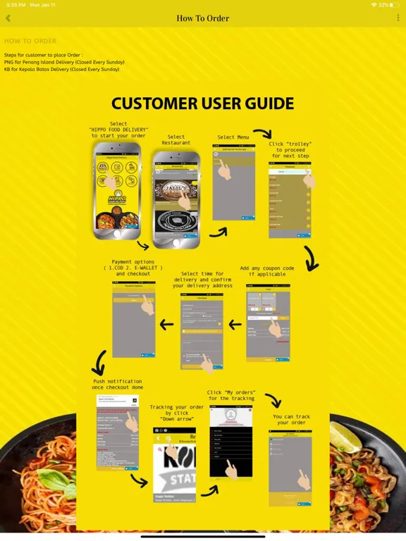 Hippo Food Delivery Malaysia iPad 應用截圖