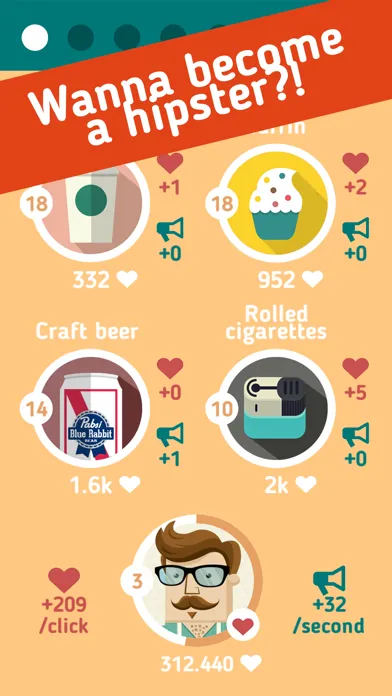 Screenshot di Hipster Clicker