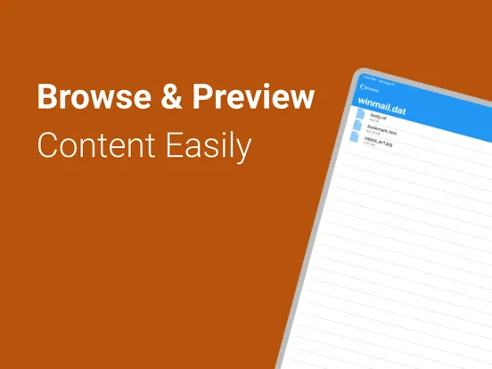 Zrzuty ekranu Winmail File Viewer iPad 
