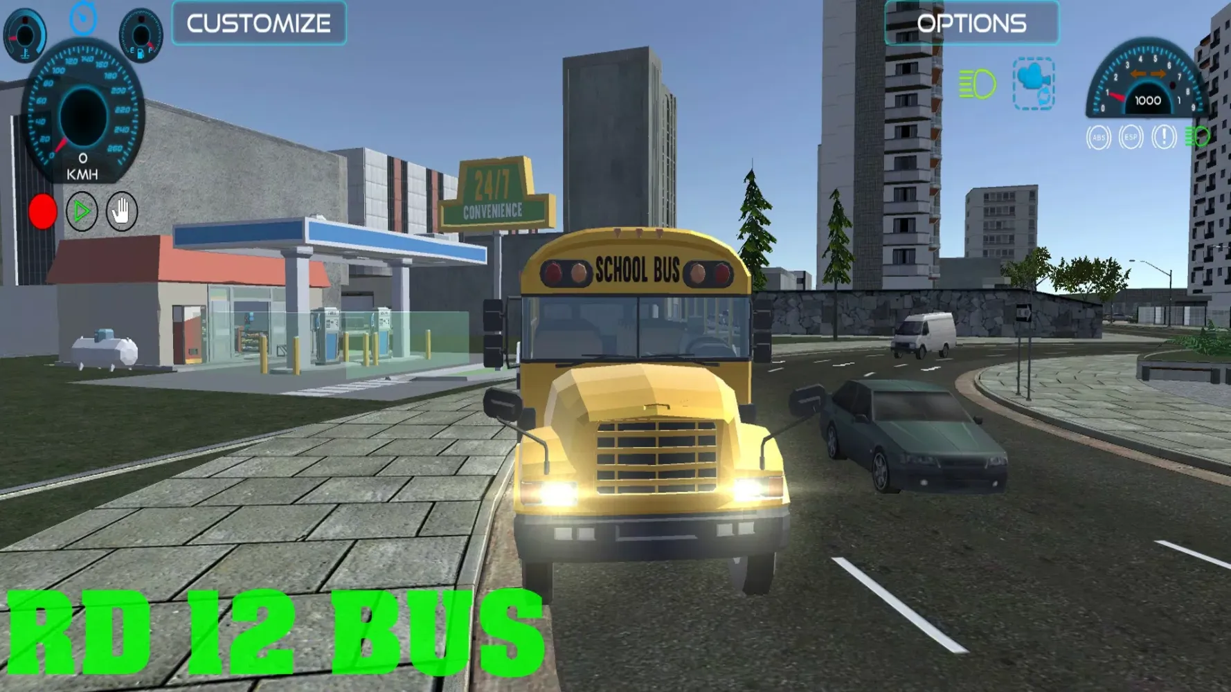 Ảnh chụp màn hình của Real Drive 12 Bus