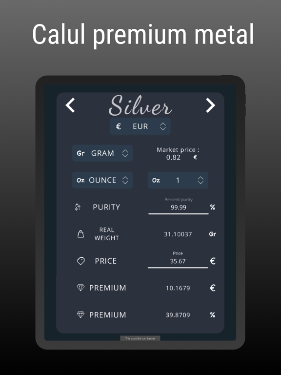 Gold Silver Premium Calculator iPad  स्क्रीनशॉट